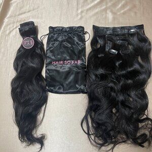 22" NWT,  Hair So Fab Body Wave Seamless Clip In' Extensions